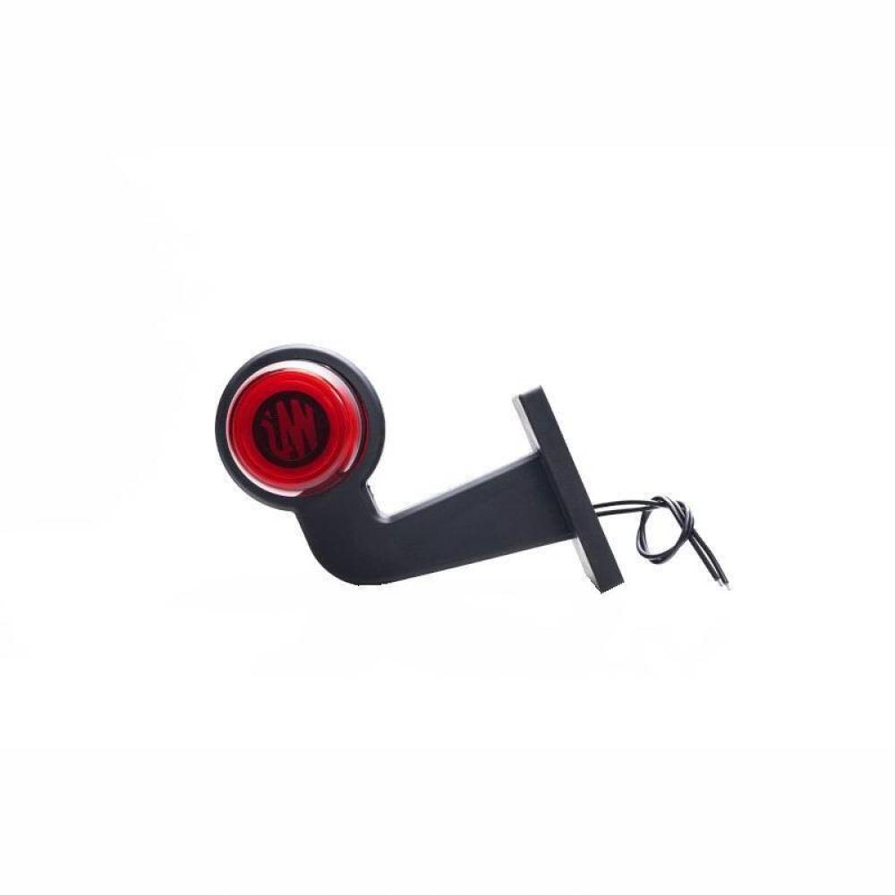 Lampa gabarit brat 149mm, cotit la 90°, galben cu rosu, LED Neon, stanga, W74.4 LOGO 2263 L/II WAS