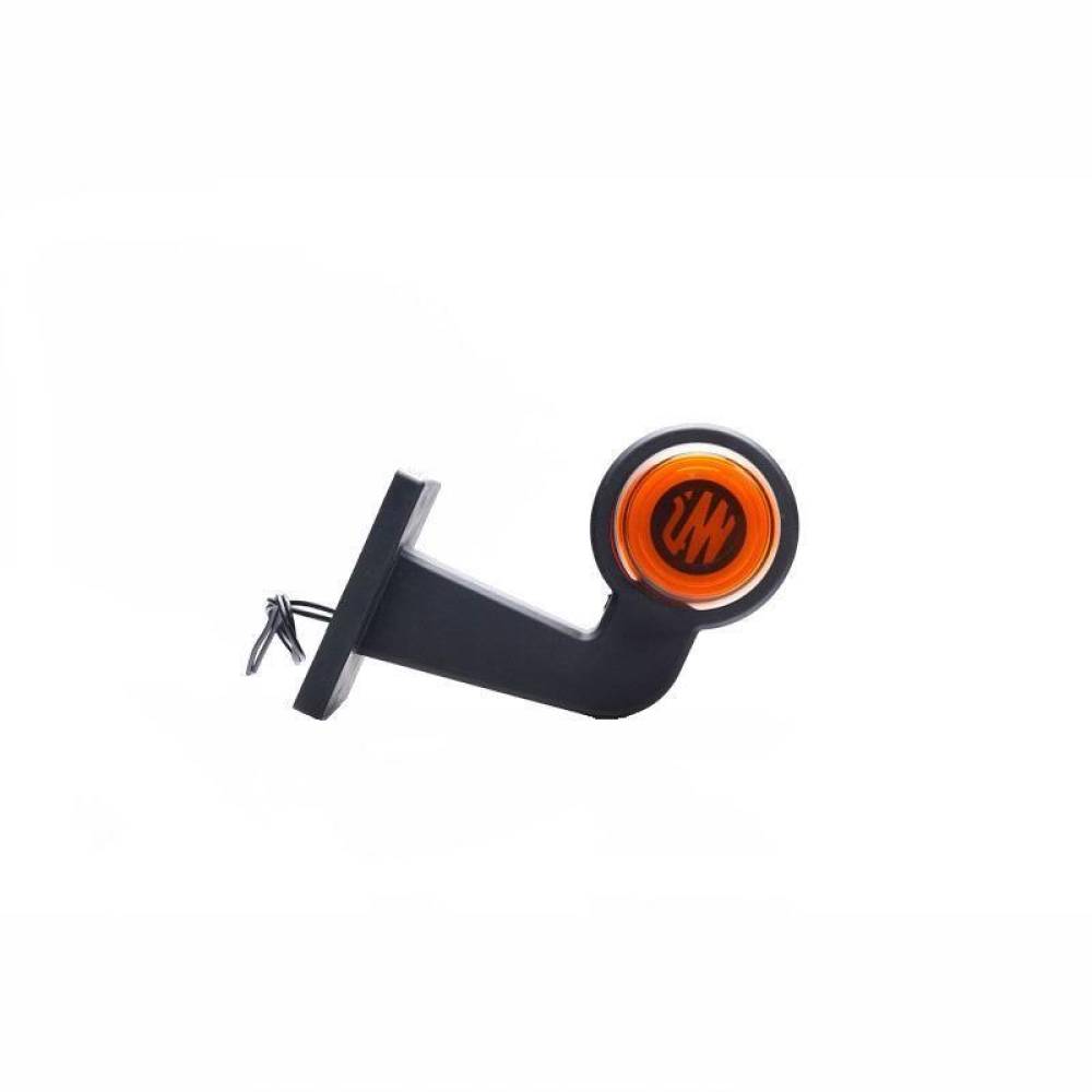 Lampa gabarit brat 149mm, cotit la 90°, galben cu rosu, LED Neon, stanga, W74.4 LOGO 2263 L/II WAS