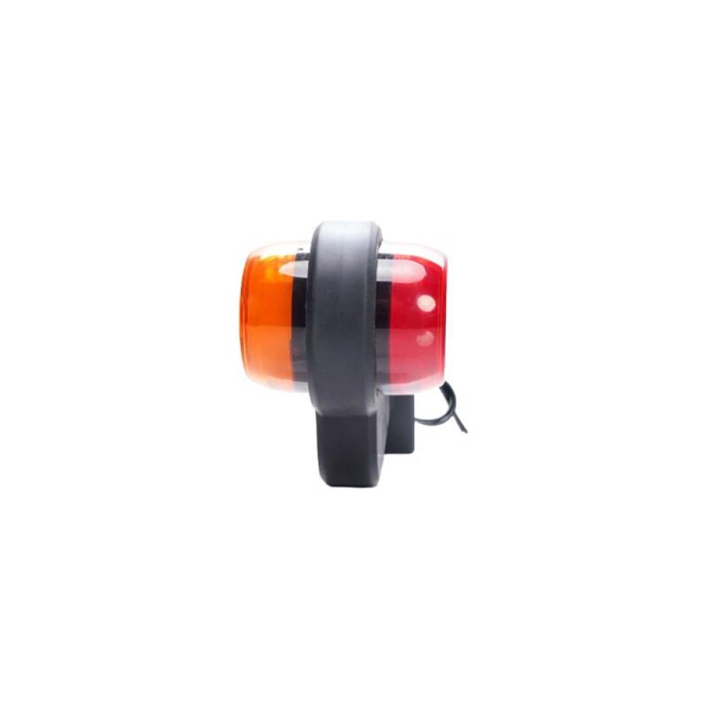 Lampa gabarit brat 149mm, cotit la 90°, galben cu rosu, LED Neon, stanga, W74.4 LOGO 2263 L/II WAS