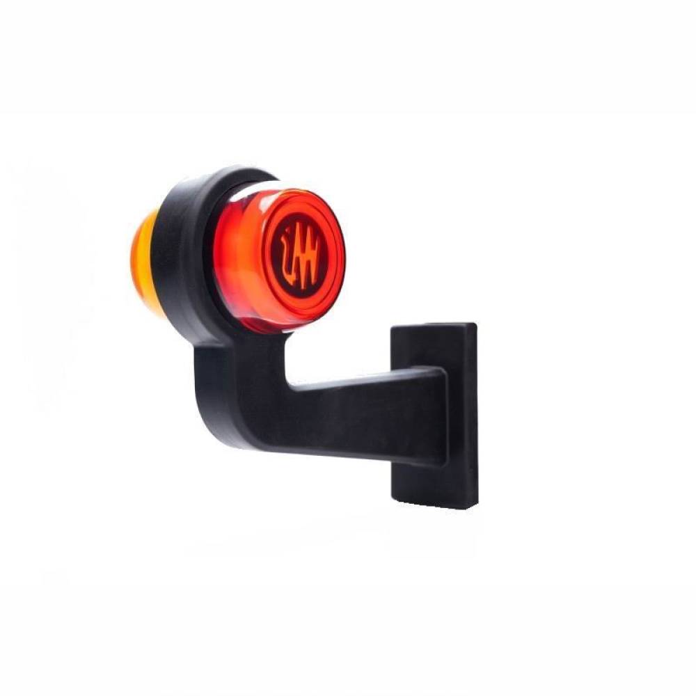 Lampa gabarit brat 149mm, cotit la 90°, galben cu rosu, LED Neon, stanga, W74.4 LOGO 2263 L/II WAS