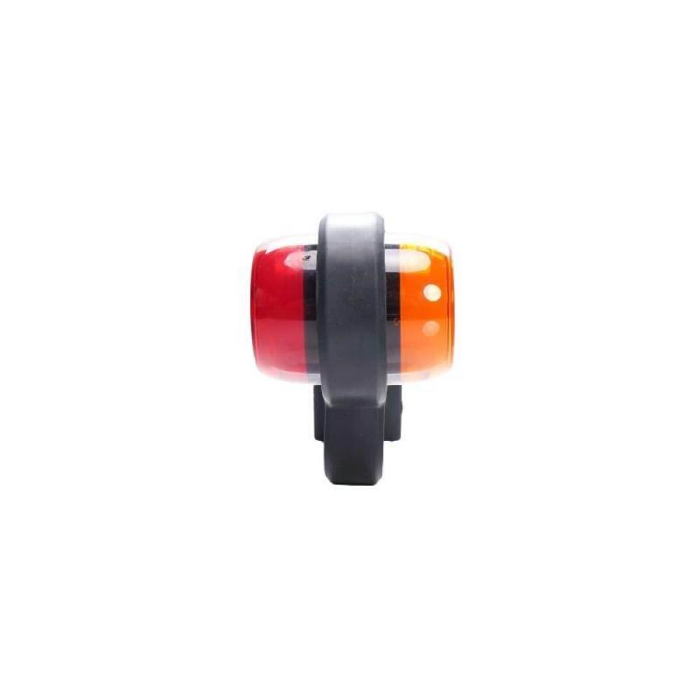 Lampa gabarit brat 191mm, cotit la 90°, galben cu rosu, LED Neon, dreapta, W74.1 LOGO 2254 P/II WAS Lampa gabarit brat 191mm, cotit la 90°, galben cu rosu, LED Neon, dreapta, W74.1 LOGO 2254 P/II WAS
