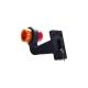 Lampa gabarit brat 191mm, cotit la 90°, galben cu rosu, LED Neon, dreapta, W74.1 LOGO 2254 P/II WAS Lampa gabarit brat 191mm, cotit la 90°, galben cu rosu, LED Neon, dreapta, W74.1 LOGO 2254 P/II WAS
