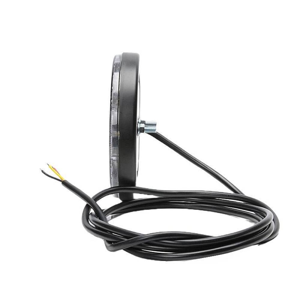 Lampa stop fi142, 3 functii, LED, 12-24V, hamburger, cu dispersor oglinda, stanga-dreapta, slim, W91 733 Was