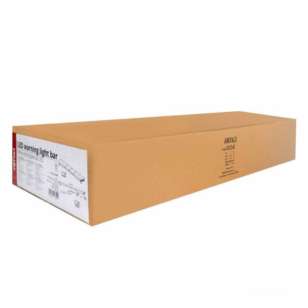 Girofar rampa transversal 116x28cm, 156 LED-uri, 12-24V, 51 module, cu telecomanda, 03344 Amio