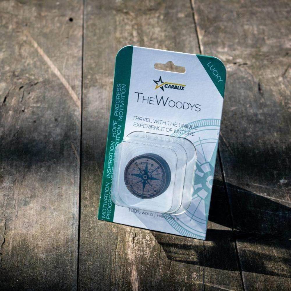 Odorizant auto lemn, busola, Lucky, The Woodys, 13290 Carblix