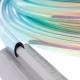 Rola ornament bandou, 8mm x 20m, curcubeu, profil U, 63780 Carmotion 