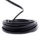 Rola ornament bandou, 8mm x 20m, neagra, profil U, 63779 Carmotion 