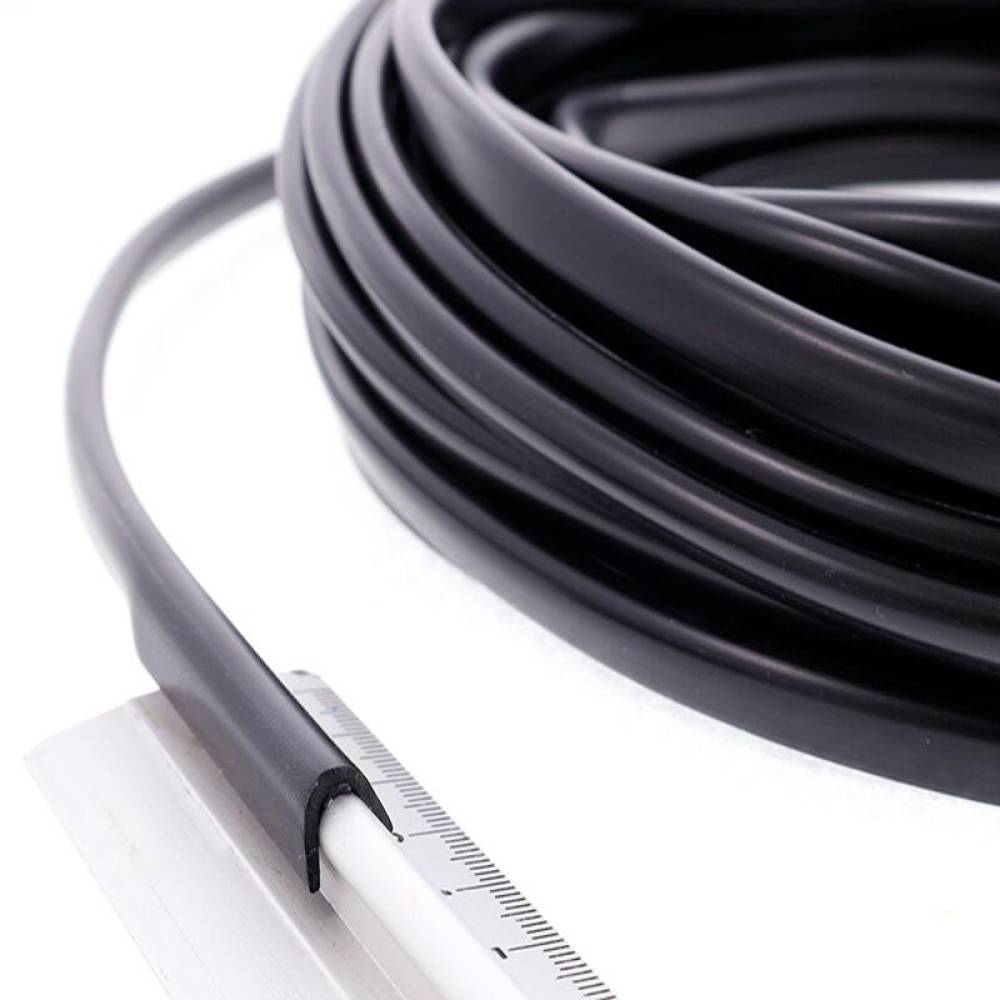 Rola ornament bandou, 8mm x 20m, neagra, profil U, 63779 Carmotion 