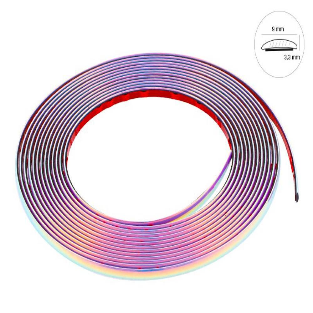 Rola ornament bandou, 9mm x 8m, curcubeu, 63757 Carmotion 
