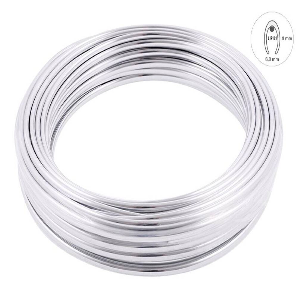 Rola ornament bandou, 8mm x 20m, cromata, profil U, 63778 Carmotion