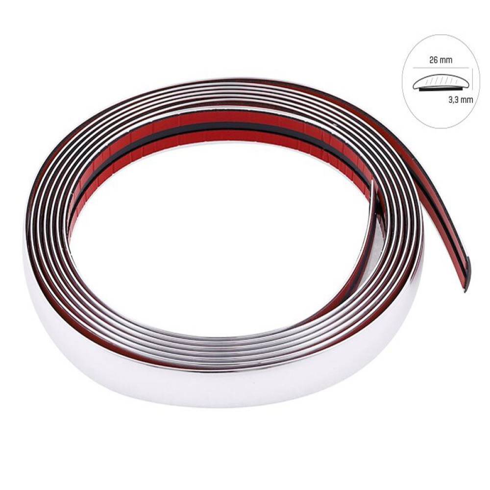 Rola ornament bandou, 26mm x 5m, cromata, 63770 Carmotion Rola ornament bandou, 26mm x 5m, cromata, 63770 Carmotion
