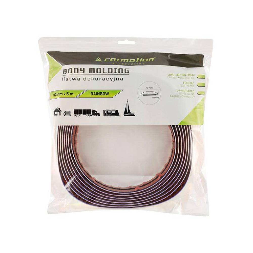 Rola ornament bandou, 40mm x 5m, curcubeu, 63776 Carmotion Rola ornament bandou, 40mm x 5m, curcubeu, 63776 Carmotion