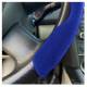 Husa volan 2 segmente, imitatie Alcantara, albastra, FS-1202
