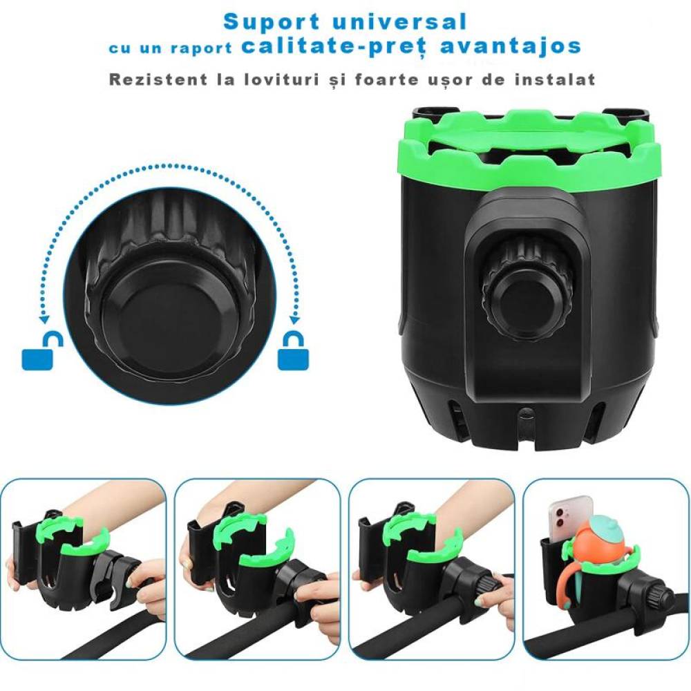 Suport dublu pentru telefon si sticla pentru bicicleta sau moto , XO-C125