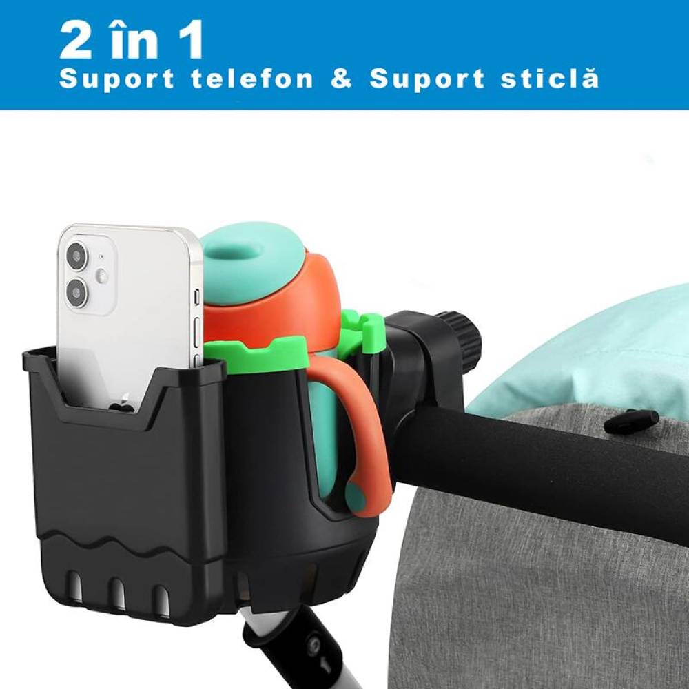 Suport dublu pentru telefon si sticla pentru bicicleta sau moto , XO-C125