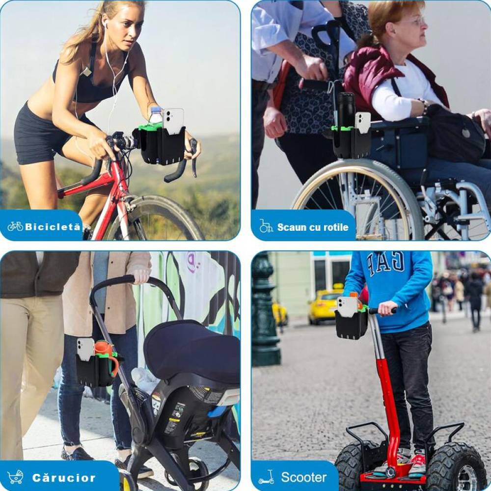 Suport dublu pentru telefon si sticla pentru bicicleta sau moto , XO-C125