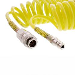 Furtun spiralat pentru aer comprimat 5m, 5x8mm, 12bar, poliuretan, 63820 Carmotion Furtun spiralat pentru aer comprimat 5m, 5x8mm, 12bar, poliuretan, 63820 Carmotion