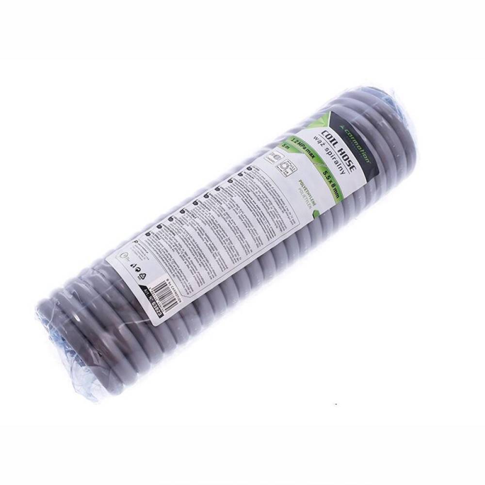 Furtun spiralat pentru aer comprimat 5m, 5x8mm, 12bar, polietilena, 63823 Carmotion Furtun spiralat pentru aer comprimat 5m, 5x8mm, 12bar, polietilena, 63823 Carmotion