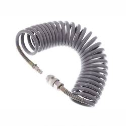 Furtun spiralat pentru aer comprimat 5m, 5x8mm, 12bar, polietilena, 63823 Carmotion