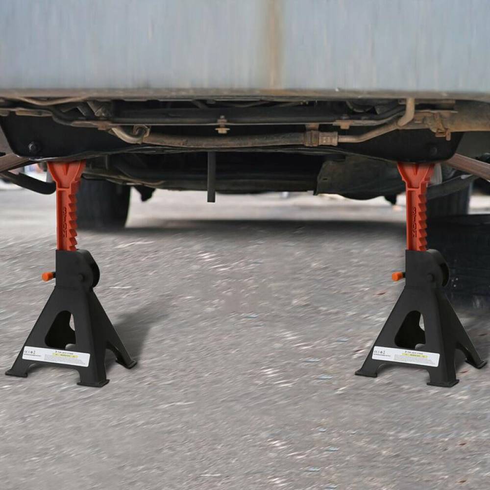 Cric capra, stand cu manivela 2T, cu cremaliera set 2 bucati, BK82114