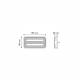Lampa spate 155x80, 3 functii, LED, 12-24V, stanga-dreapta, TT.12028 P/L 