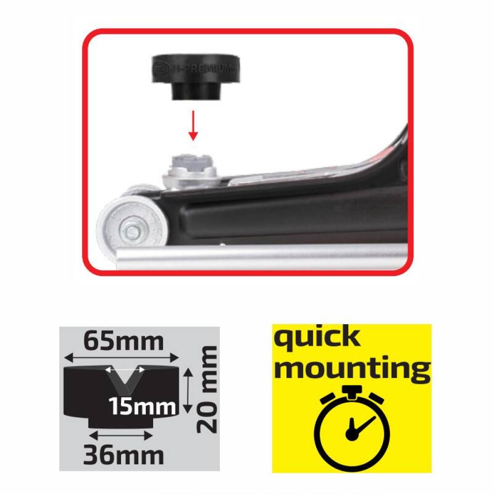 Tampon cauciuc pentru cric crocodil fi65, h20, 347.65 Heyner