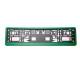 Set 2 suporti numar, rama intreaga detasabila, verde,  KMP03, Komplast
