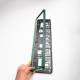 Set 2 suporti numar, rama intreaga detasabila, verde,  KMP03, Komplast
