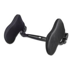Tetiera cu laterale din piele, neagra, AC410