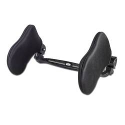 Tetiera cu laterale din piele, neagra, AC410