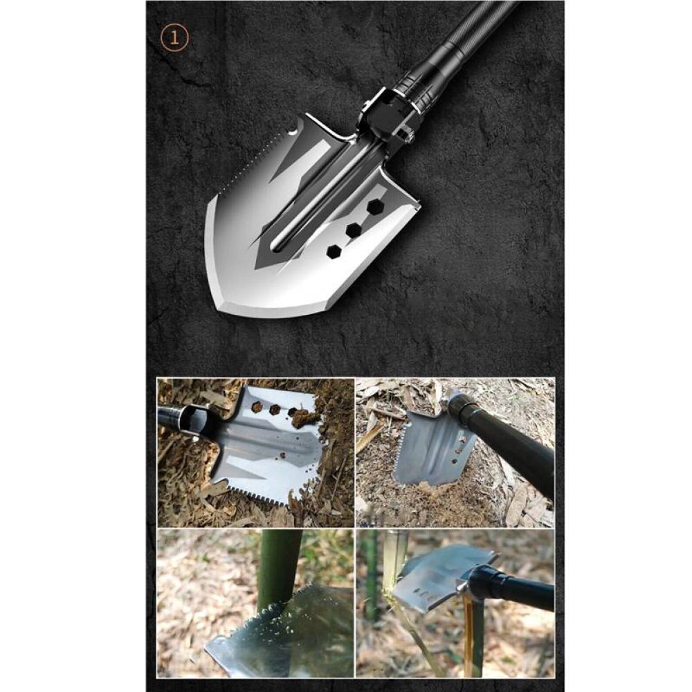 Trusa multifunctionala (topor, tarnacop, ciocan, cutit, furculita, busola) CRG-TD14-F4