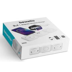 Statie de incarcare wireless, 3 in 1 pentru telefon, ceas, casti Apple, Iphone, BW2063 Bewello