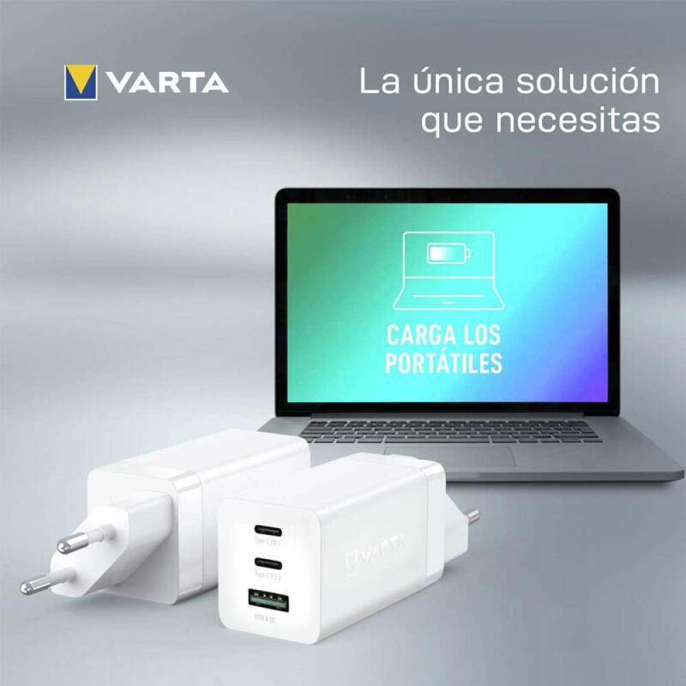 Incarcator 220V - 5V, 2xUSB-C, PD, 65W, 1xUSB-A, QC well 57956 Varta