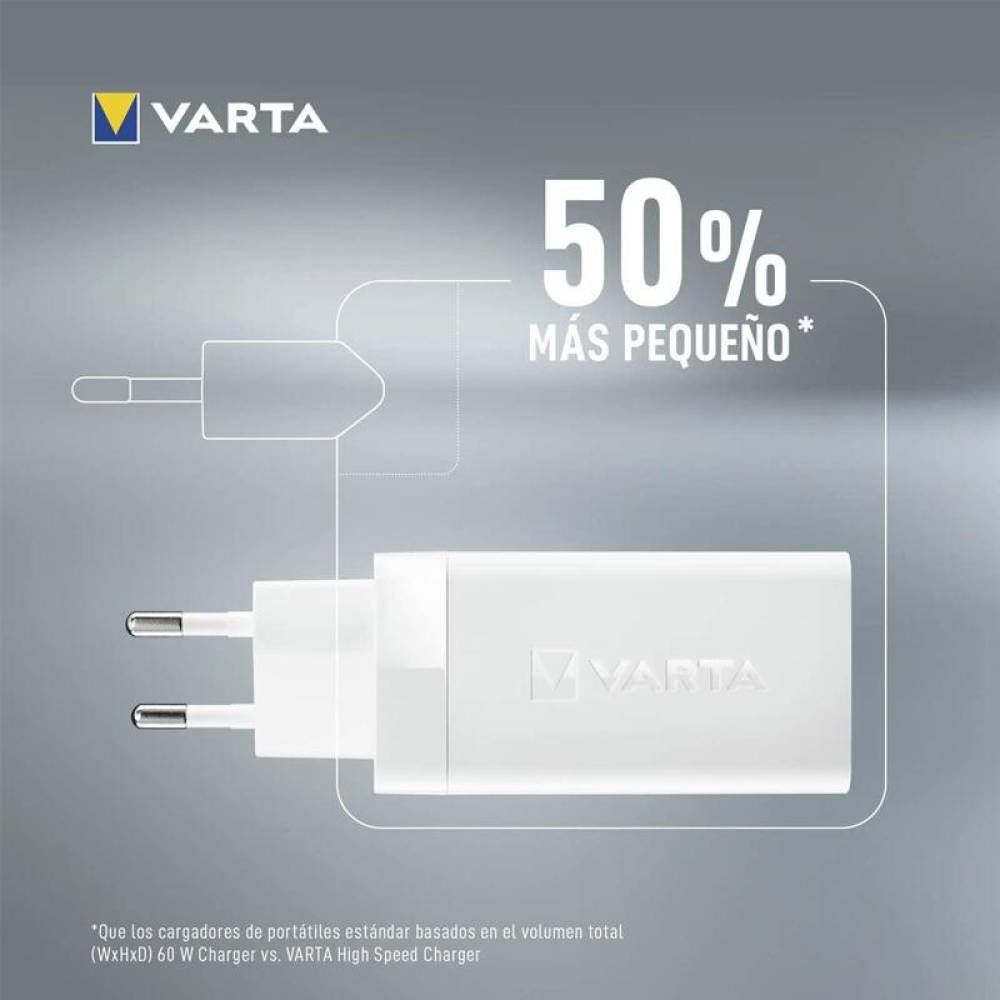 Incarcator 220V - 5V, 2xUSB-C, PD, 65W, 1xUSB-A, QC well 57956 Varta