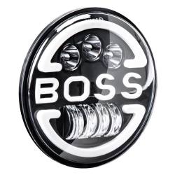 Far cu 2 faze, Hi-Low, cu DRL, BOSS, 9-36V, pentru Jeep si moto, 03625 Amio