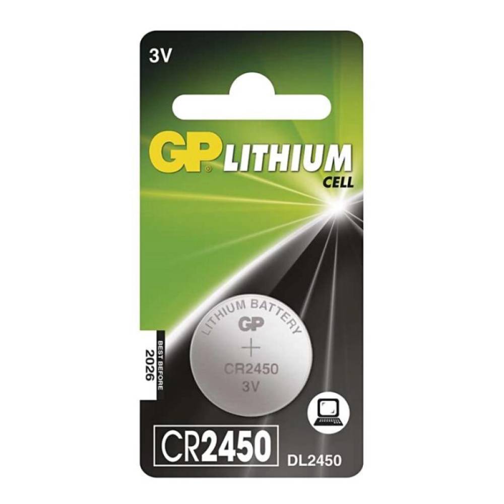 Baterie buton litiu 3V, 24.5x5mm, GPCR2450-BL, 1 bucata