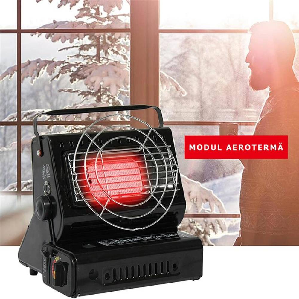 Aragaz portabil camping 2 in 1 aeroterma, Sunshine, AKC038 Hico 