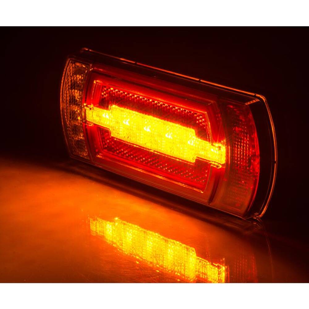 Lampa stop 162x70, 4 functii, LED neon, cu mers inapoi, stanga sau dreapta, LZD2841 Horpol
