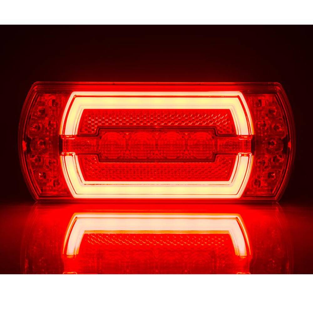Lampa stop 162x70, 4 functii, LED neon, cu ceata, stanga sau dreapta, LZD2840 Horpol