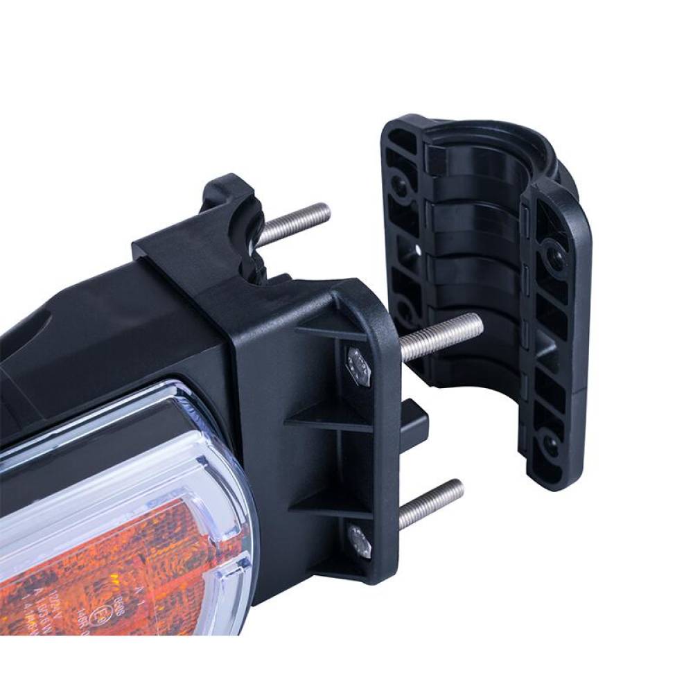 Lampa semnalizare cu pozitie, LED,120x70, cu prindere pe teava, fi20-30, CLEOfront, LZD2789 R2 Horpol