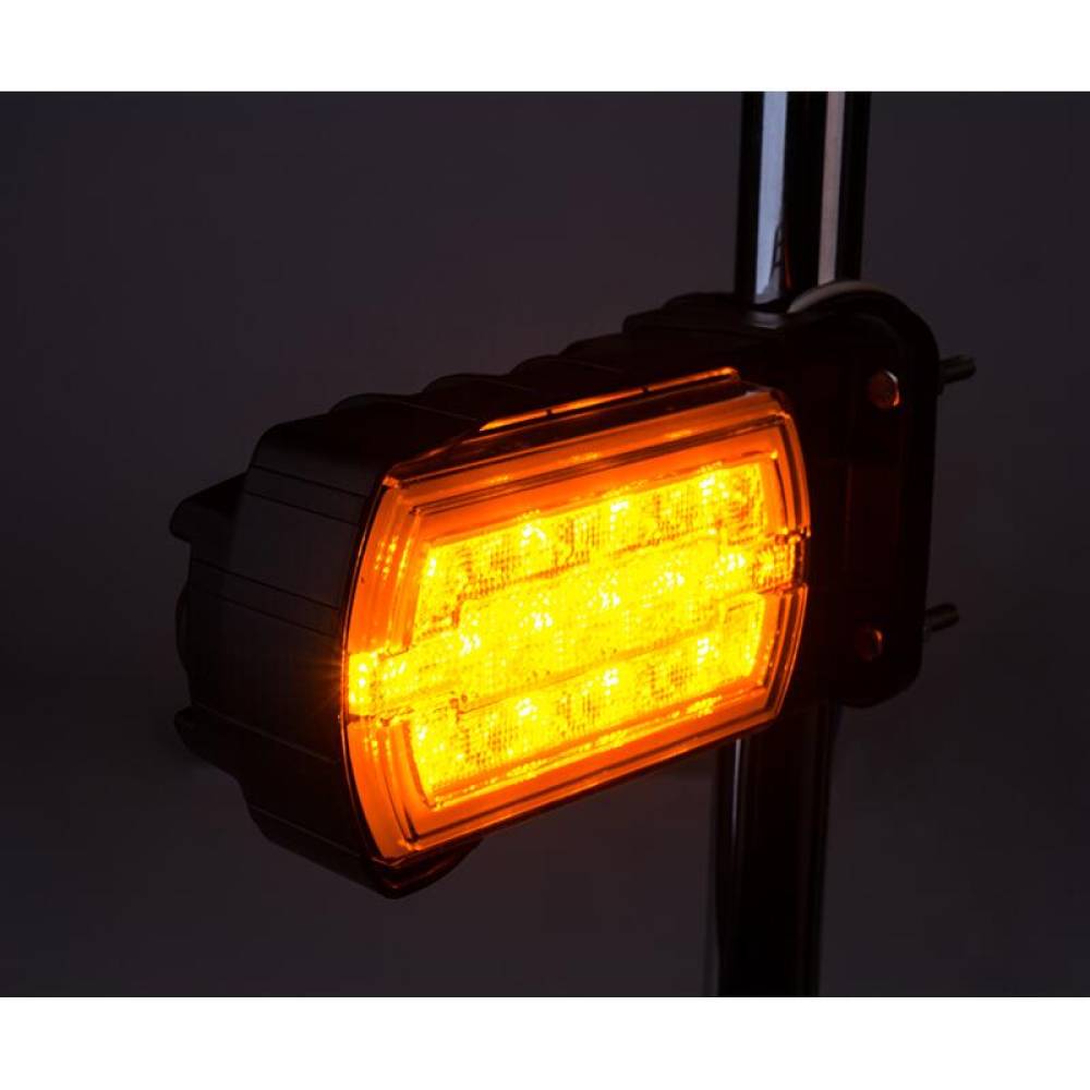 Lampa semnalizare cu pozitie, LED,120x70, cu prindere pe teava, fi20-30, CLEOfront, LZD2789 R2 Horpol