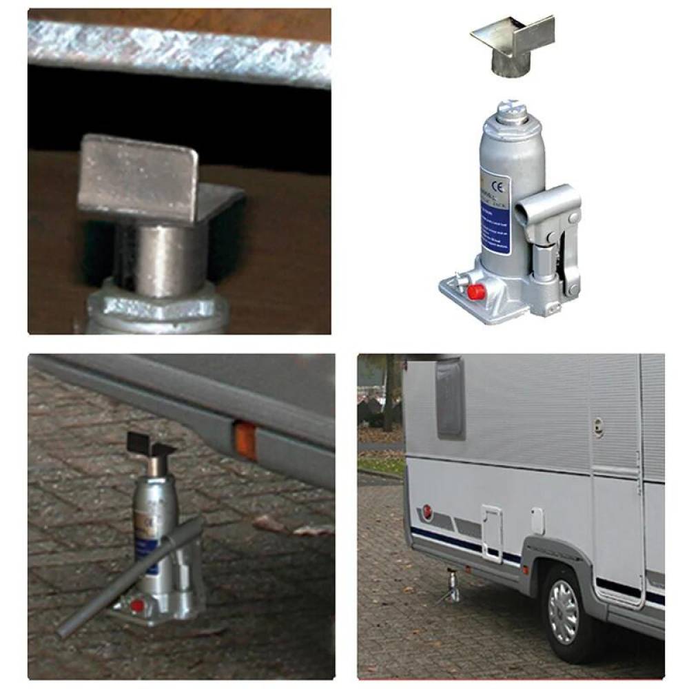 Adaptor tip L, pentru cric hidraulic, cu adaptor fi20 si fi27, 25x53x45mm, 430.80 Alca 