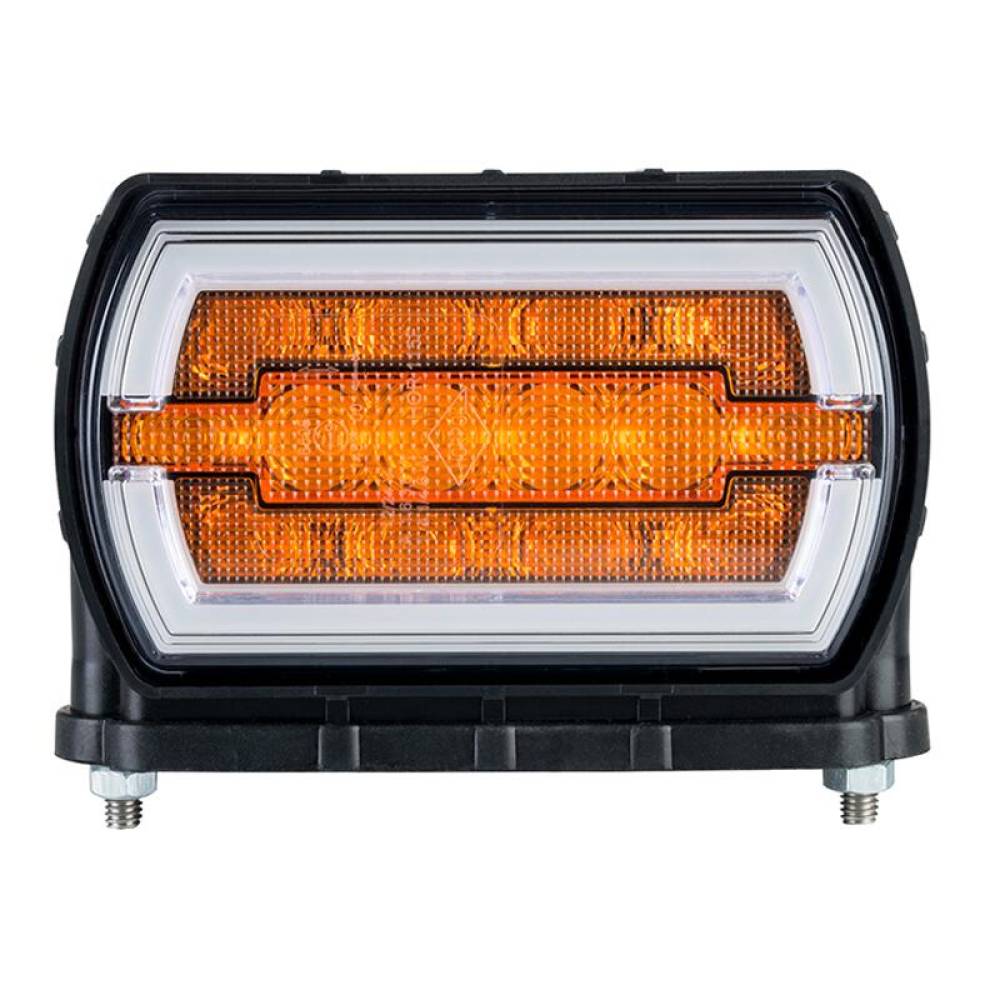 Lampa semnalizare fata, cu pozitie, LED, 120x70, cu prindere inferioara, cu 2 suruburi, CLEO front, LZD2789 B Horpol