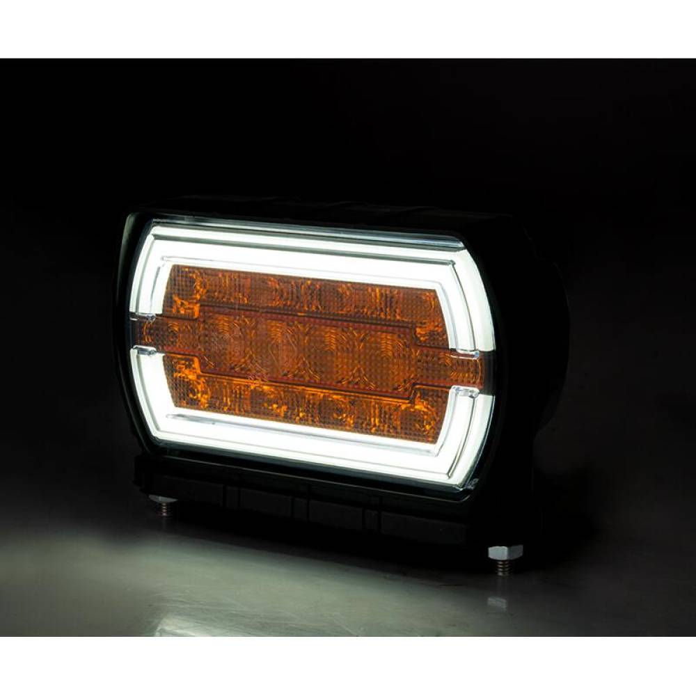 Lampa semnalizare fata, cu pozitie, LED, 120x70, cu prindere inferioara, cu 2 suruburi, CLEO front, LZD2789 B Horpol