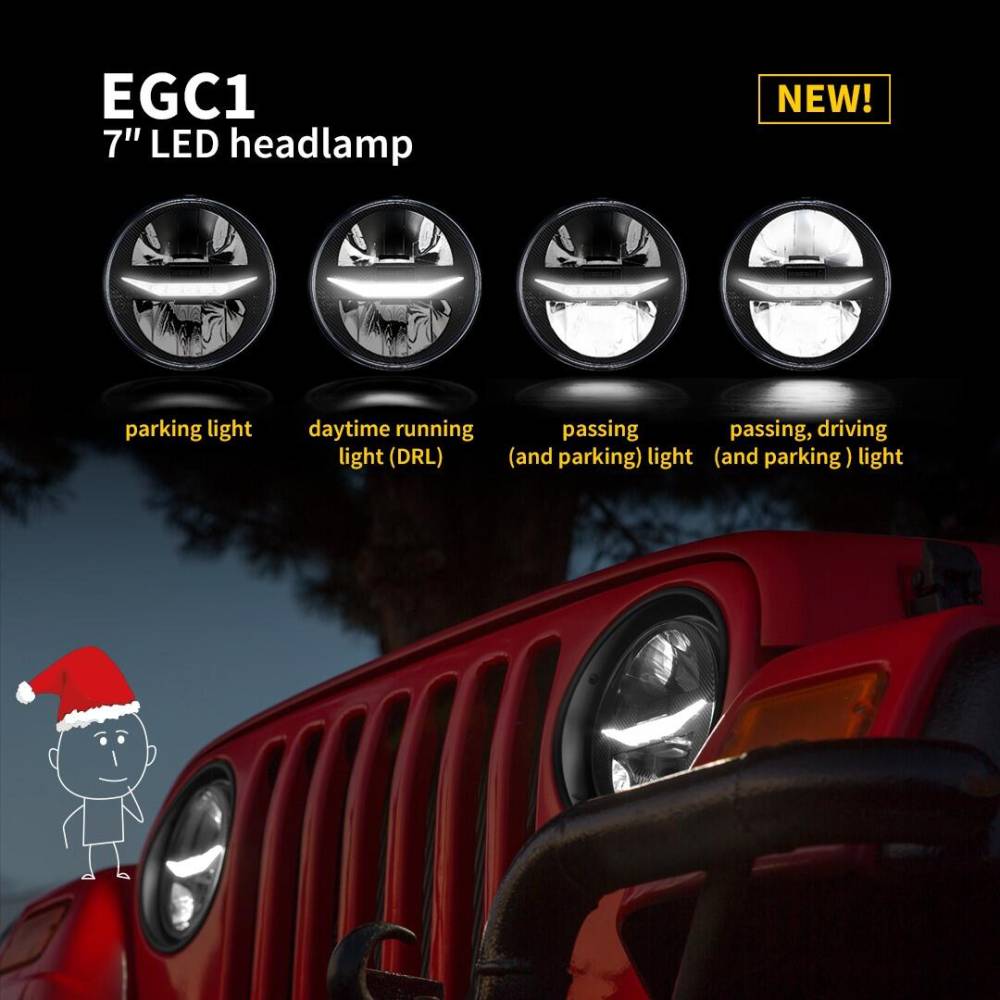 Far fi17.8 cm, cu 2 faze si DRL, Jeep, Land Rover, Ford, Jaguar, motociclete, EGC1.55400 Wesem Far fi17.8 cm, cu 2 faze si DRL, Jeep, Land Rover, Ford, Jaguar, motociclete, EGC1.55400 Wesem