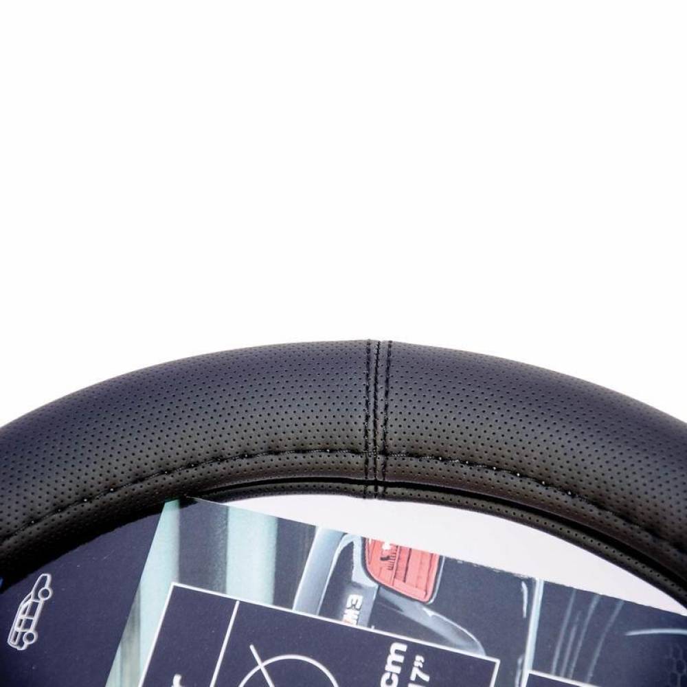 Husa volan 35-36cm, imitatie piele perforata, neagra, Pure Driving, 2505046 Car+ Husa volan 35-36cm, imitatie piele perforata, neagra, Pure Driving, 2505046 Car+