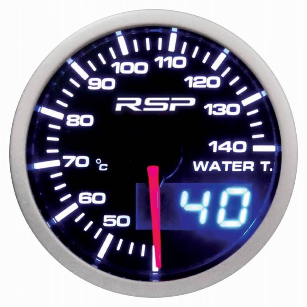 Ceas indicator temperatura apa, digital, LED, fi52mm, 12V, multicolor, cu senzor si suport, RSP GLED504 RaceSport Ceas indicator temperatura apa, digital, LED, fi52mm, 12V, multicolor, cu senzor si suport, RSP GLED504 RaceSport