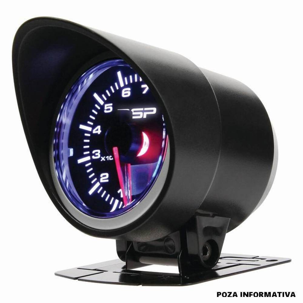Ceas indicator RPM turatii, digital, LED, fi52mm, 12V, multicolor, cu suport, RSP GLED544 RaceSport Ceas indicator RPM turatii, digital, LED, fi52mm, 12V, multicolor, cu suport, RSP GLED544 RaceSport