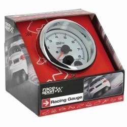 Ceas tahometru turatii, LED, fi90mm, 12V, cu avertizare schimbare viteza, cu suport, RSP GAUG550 RacesSport