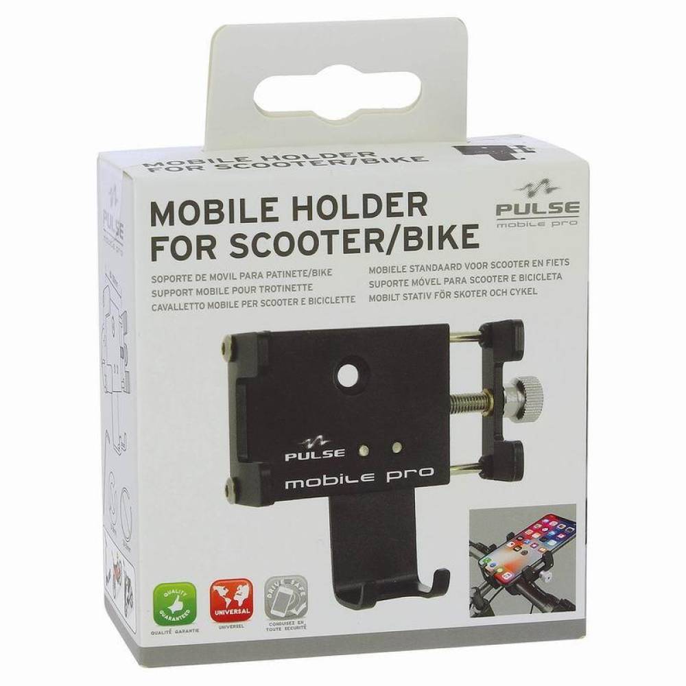 Suport telefon pentru bicicleta-moto, fi20-35mm, deschidere 60-100mm, anti-vibratii, CARHL15 Pulse